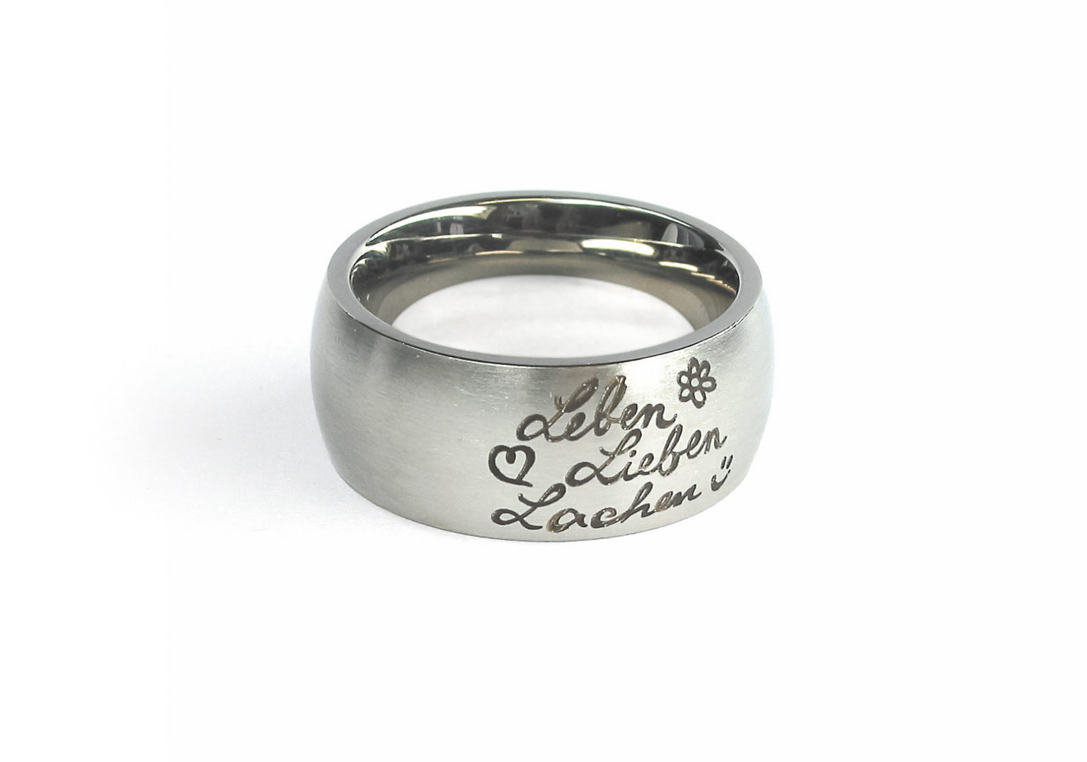 Martin Guthmann Edelstahl Ring Lasergravur Galerie Spandow