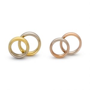 Niessing, Trauringe «Iris + Aura oval», N281093, N261582, Gold