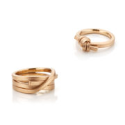 Oliver Schmidt, Trauringe «Knoten 311 + 304 / 2,5», 750/- Roségold Oliver Schmidt, Trauringe «Knoten 311 + 304 / 2,5», 750/- Roségold